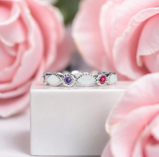 Brittany Birthstone Band